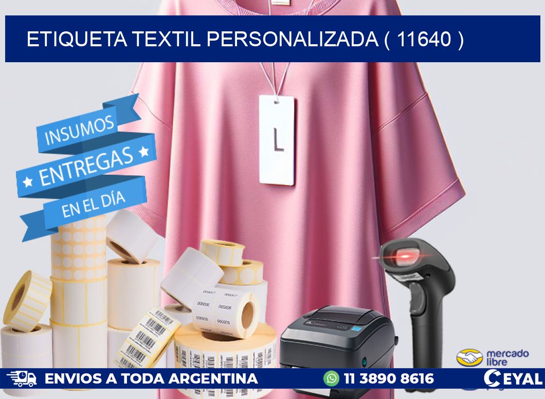 ETIQUETA TEXTIL PERSONALIZADA ( 11640 )