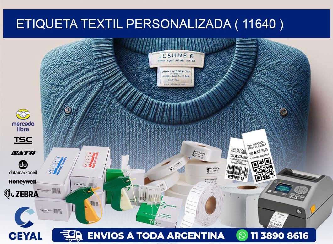 ETIQUETA TEXTIL PERSONALIZADA ( 11640 )