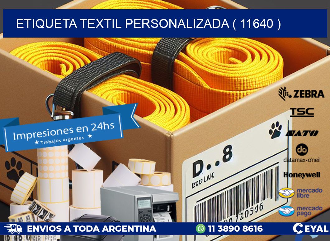 ETIQUETA TEXTIL PERSONALIZADA ( 11640 )