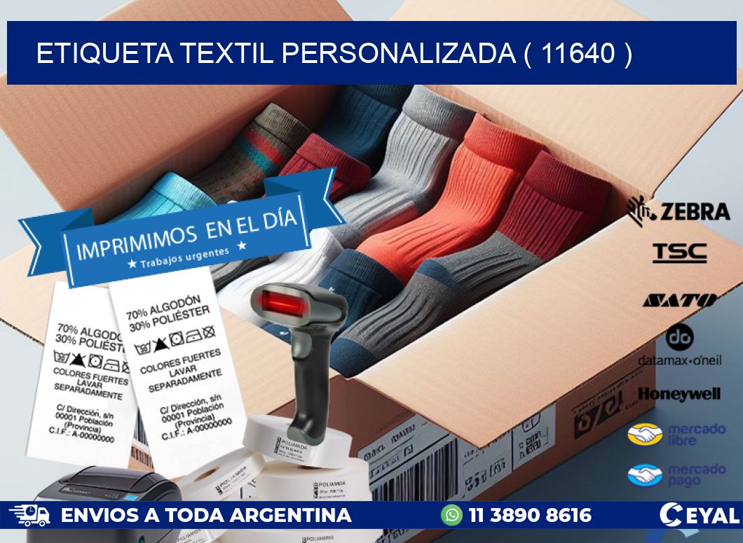 ETIQUETA TEXTIL PERSONALIZADA ( 11640 )