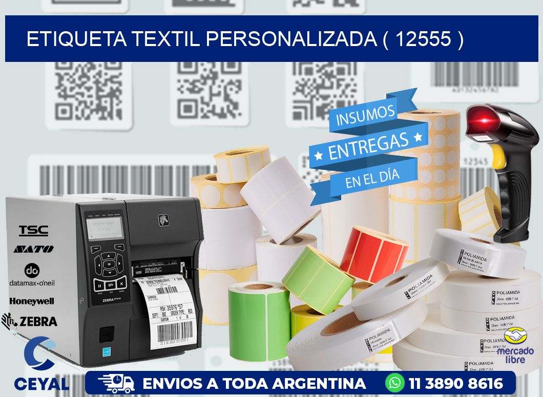 ETIQUETA TEXTIL PERSONALIZADA ( 12555 )