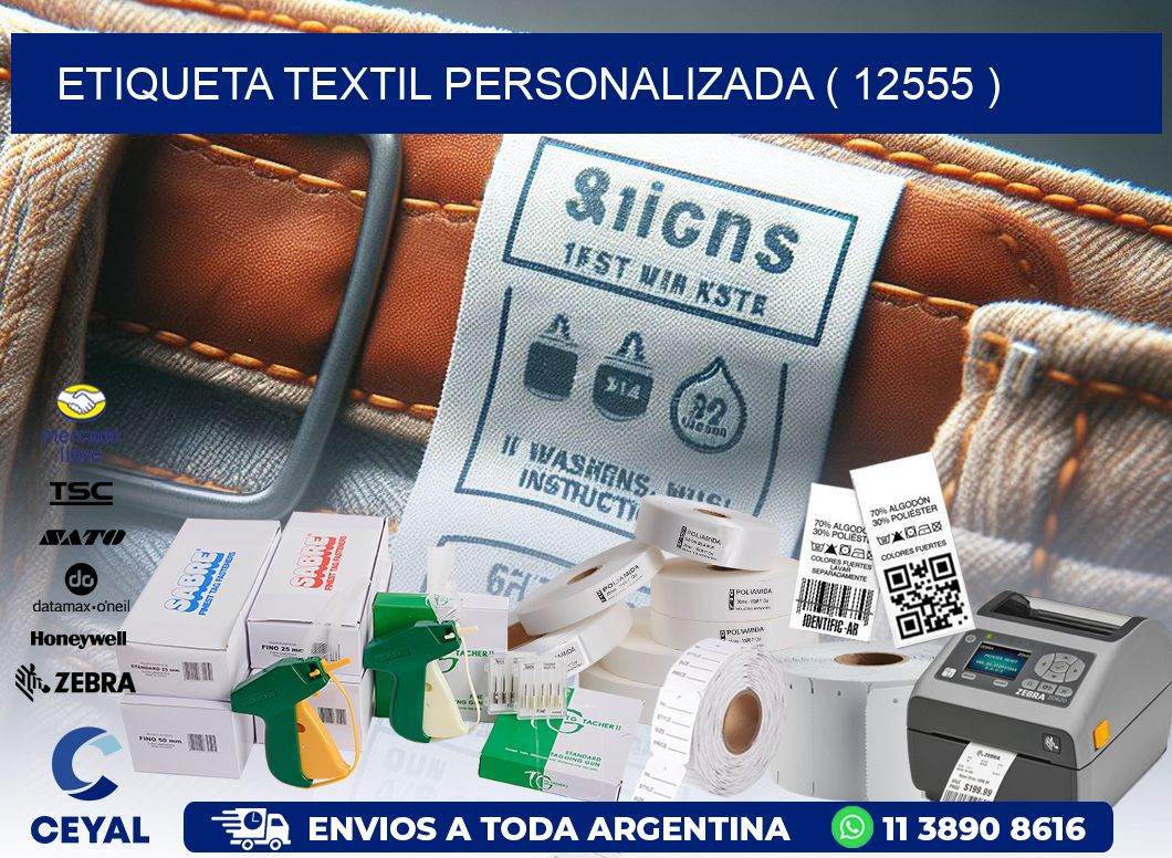 ETIQUETA TEXTIL PERSONALIZADA ( 12555 )