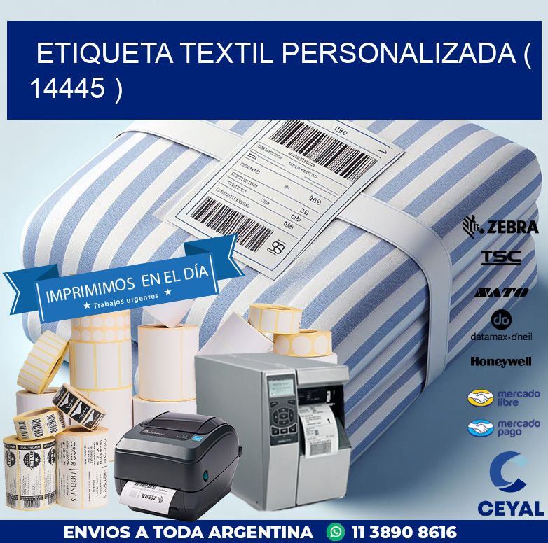 ETIQUETA TEXTIL PERSONALIZADA ( 14445 )