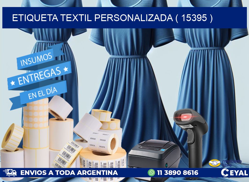 ETIQUETA TEXTIL PERSONALIZADA ( 15395 )