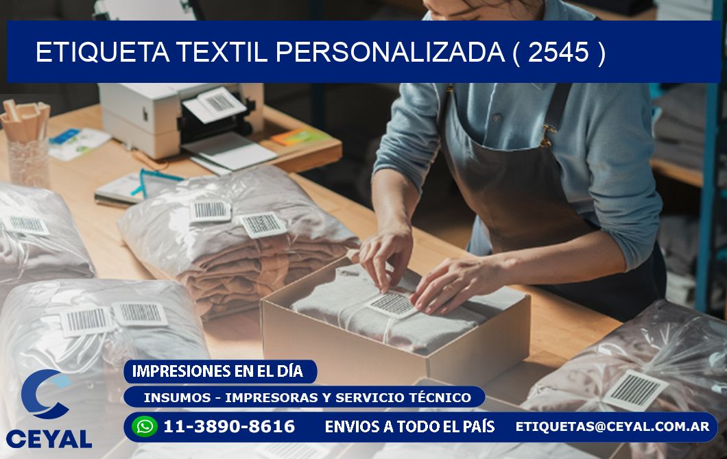 ETIQUETA TEXTIL PERSONALIZADA ( 2545 )