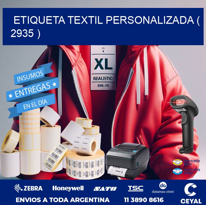 ETIQUETA TEXTIL PERSONALIZADA ( 2935 )
