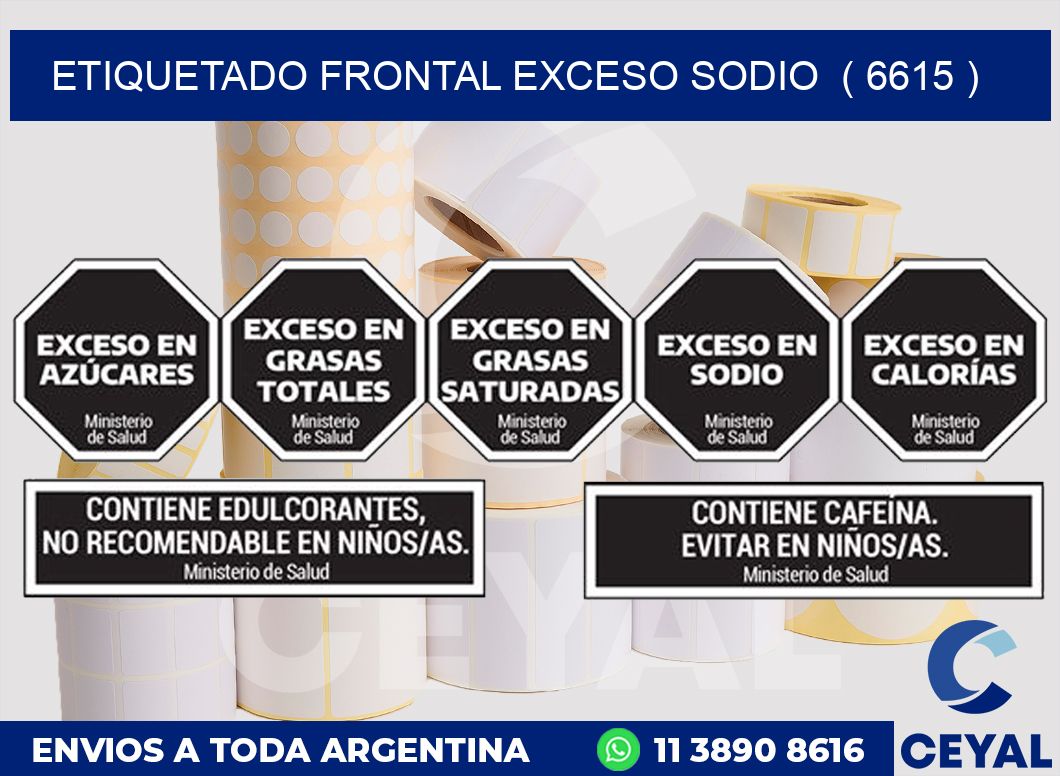 ETIQUETADO FRONTAL EXCESO SODIO  ( 6615 )
