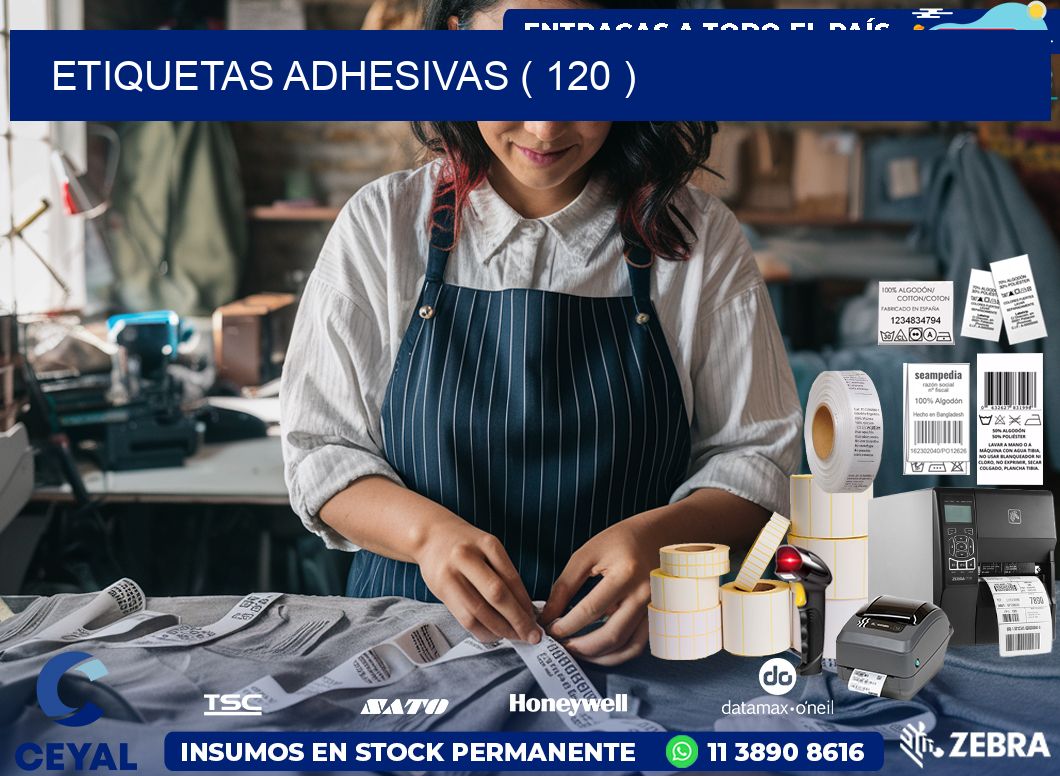 ETIQUETAS ADHESIVAS ( 120 )