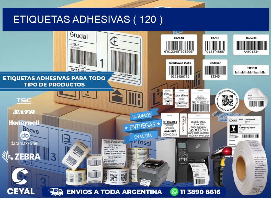 ETIQUETAS ADHESIVAS ( 120 )