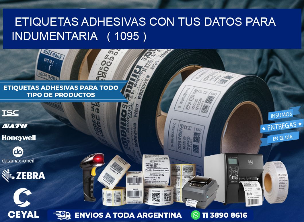 ETIQUETAS ADHESIVAS CON TUS DATOS PARA INDUMENTARIA   ( 1095 )