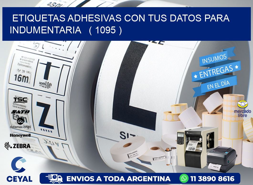 ETIQUETAS ADHESIVAS CON TUS DATOS PARA INDUMENTARIA   ( 1095 )
