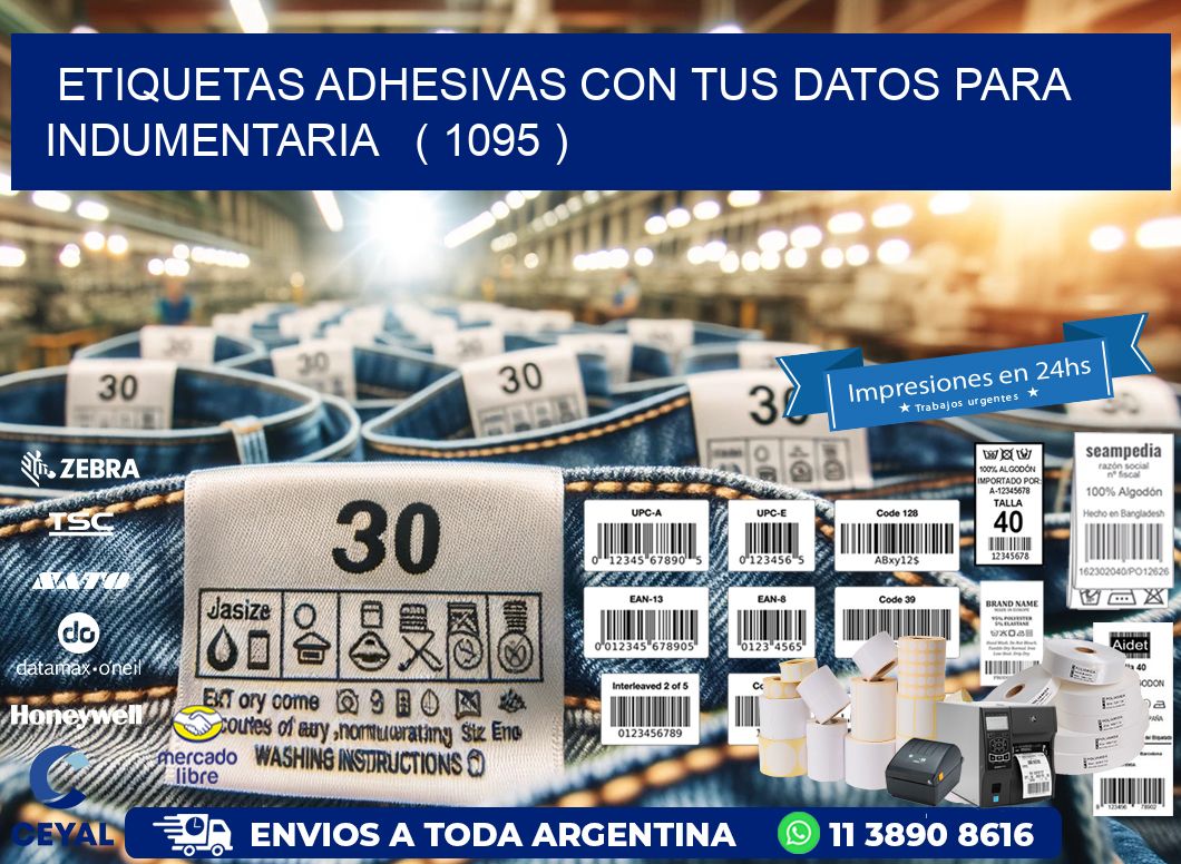 ETIQUETAS ADHESIVAS CON TUS DATOS PARA INDUMENTARIA   ( 1095 )