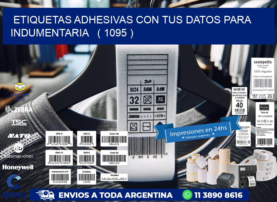 ETIQUETAS ADHESIVAS CON TUS DATOS PARA INDUMENTARIA   ( 1095 )