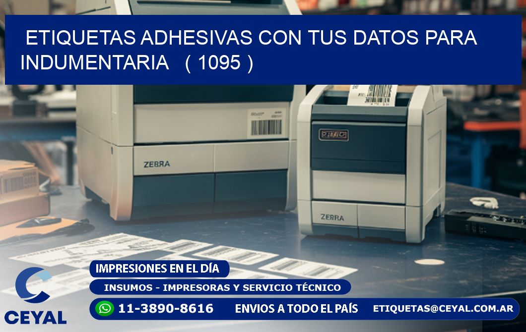 ETIQUETAS ADHESIVAS CON TUS DATOS PARA INDUMENTARIA   ( 1095 )