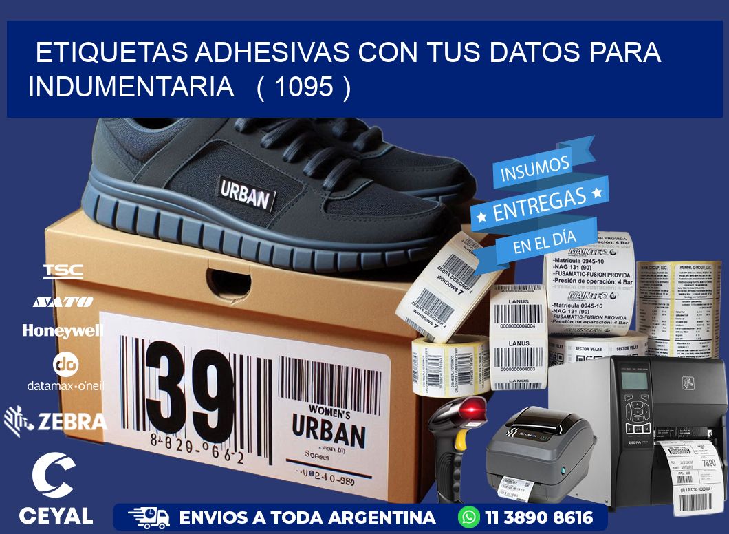 ETIQUETAS ADHESIVAS CON TUS DATOS PARA INDUMENTARIA   ( 1095 )