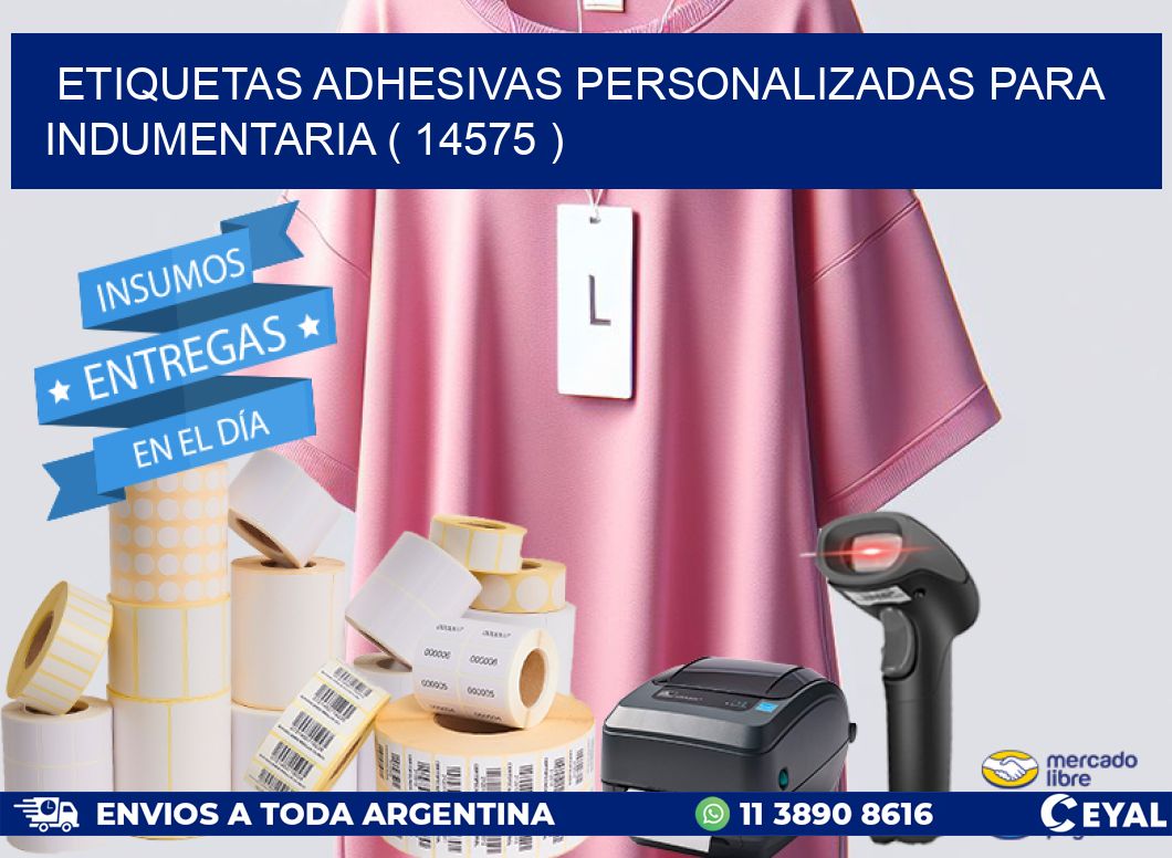 ETIQUETAS ADHESIVAS PERSONALIZADAS PARA INDUMENTARIA ( 14575 )