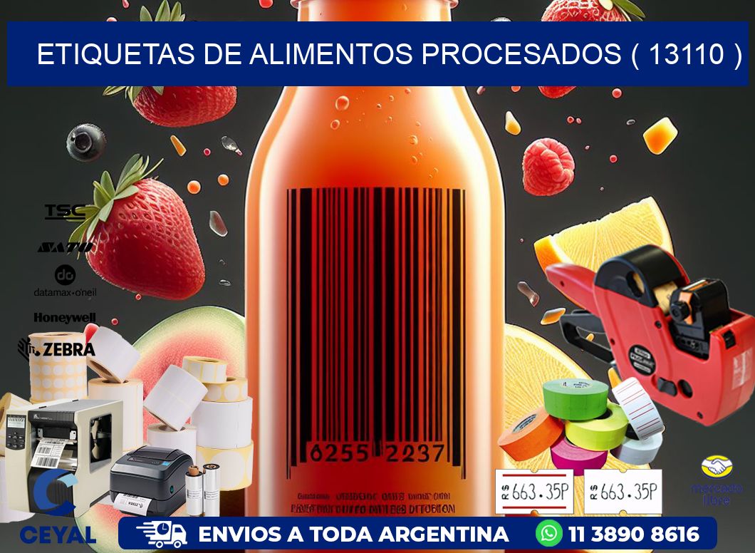 ETIQUETAS DE ALIMENTOS PROCESADOS ( 13110 )