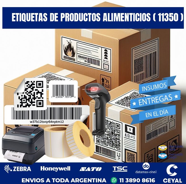 ETIQUETAS DE PRODUCTOS ALIMENTICIOS ( 11350 )