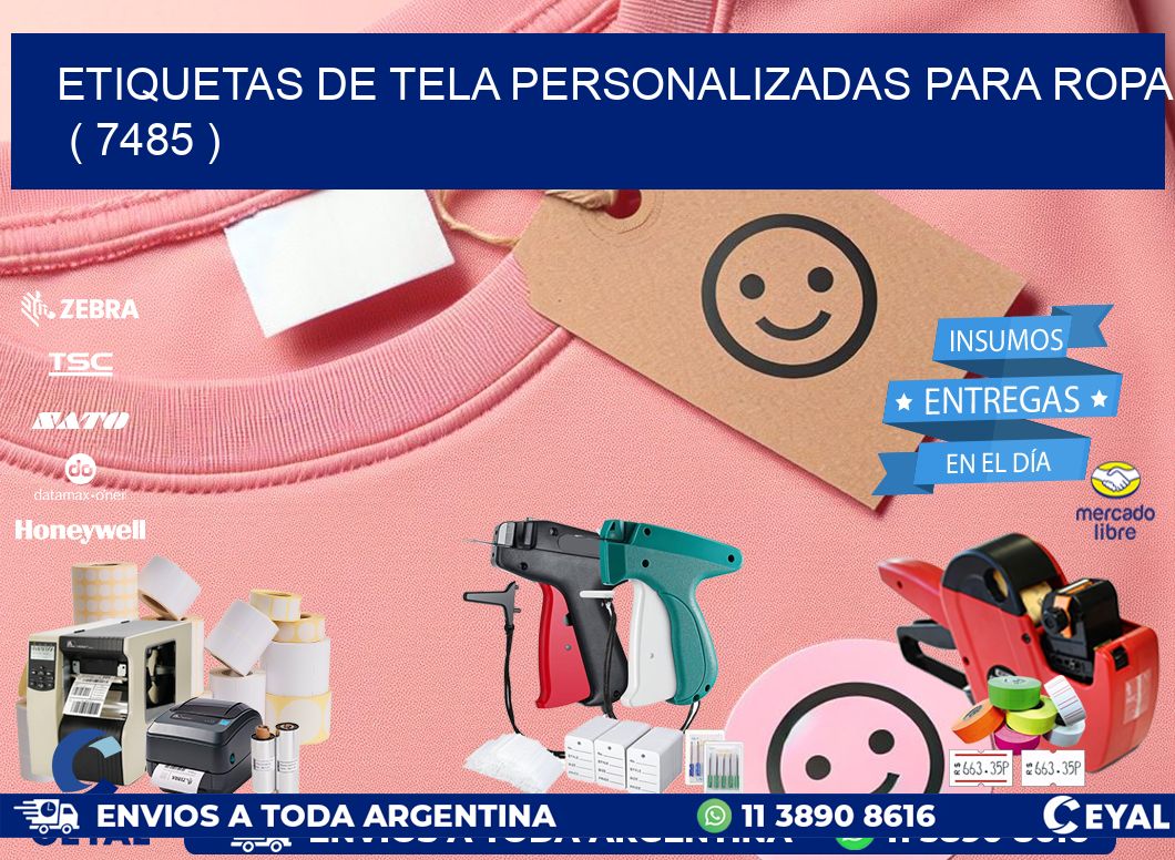 ETIQUETAS DE TELA PERSONALIZADAS PARA ROPA   ( 7485 )