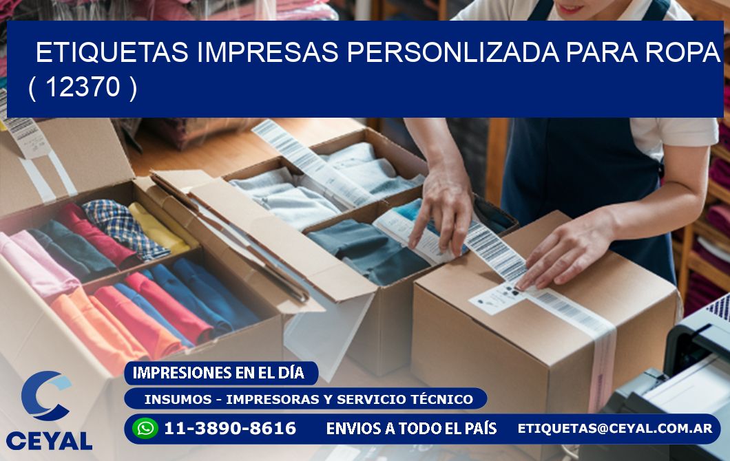 ETIQUETAS IMPRESAS PERSONLIZADA PARA ROPA ( 12370 )