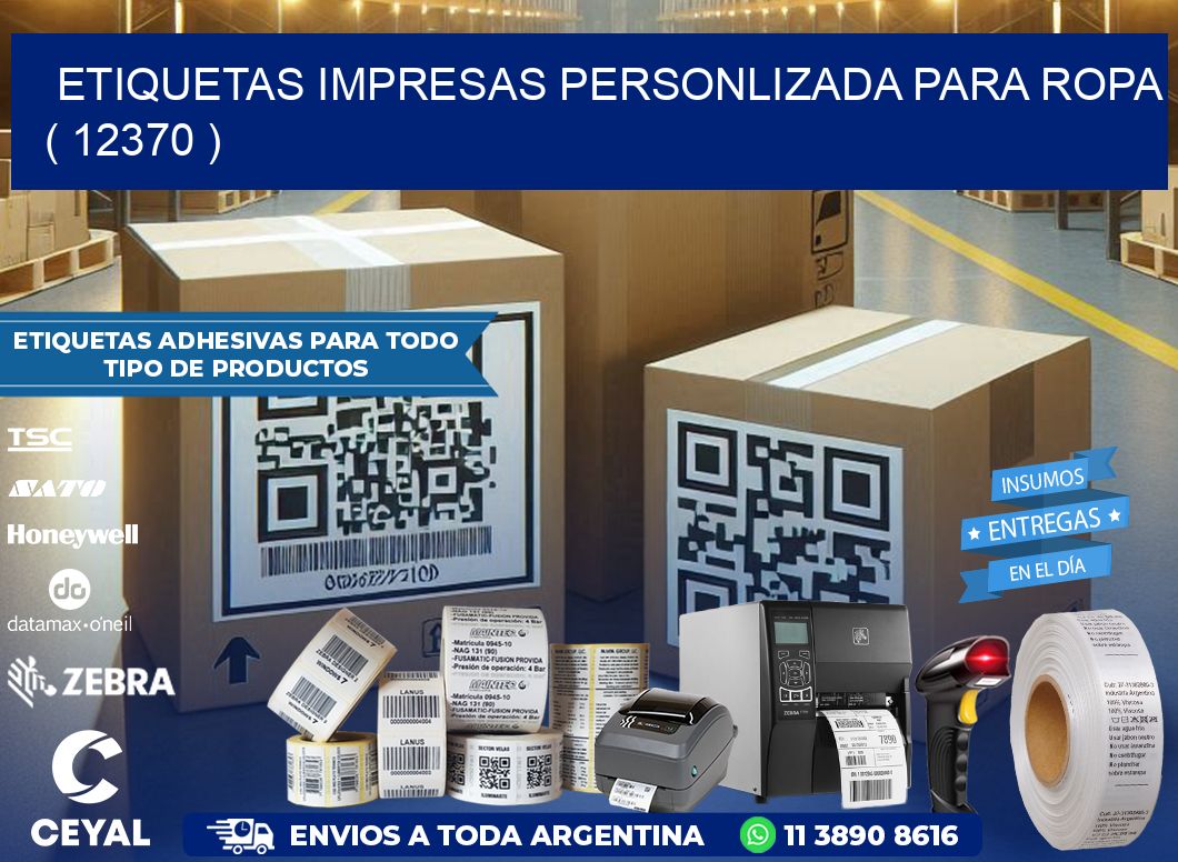 ETIQUETAS IMPRESAS PERSONLIZADA PARA ROPA ( 12370 )