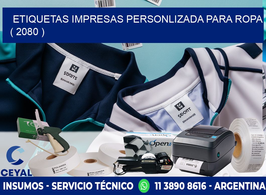 ETIQUETAS IMPRESAS PERSONLIZADA PARA ROPA ( 2080 )