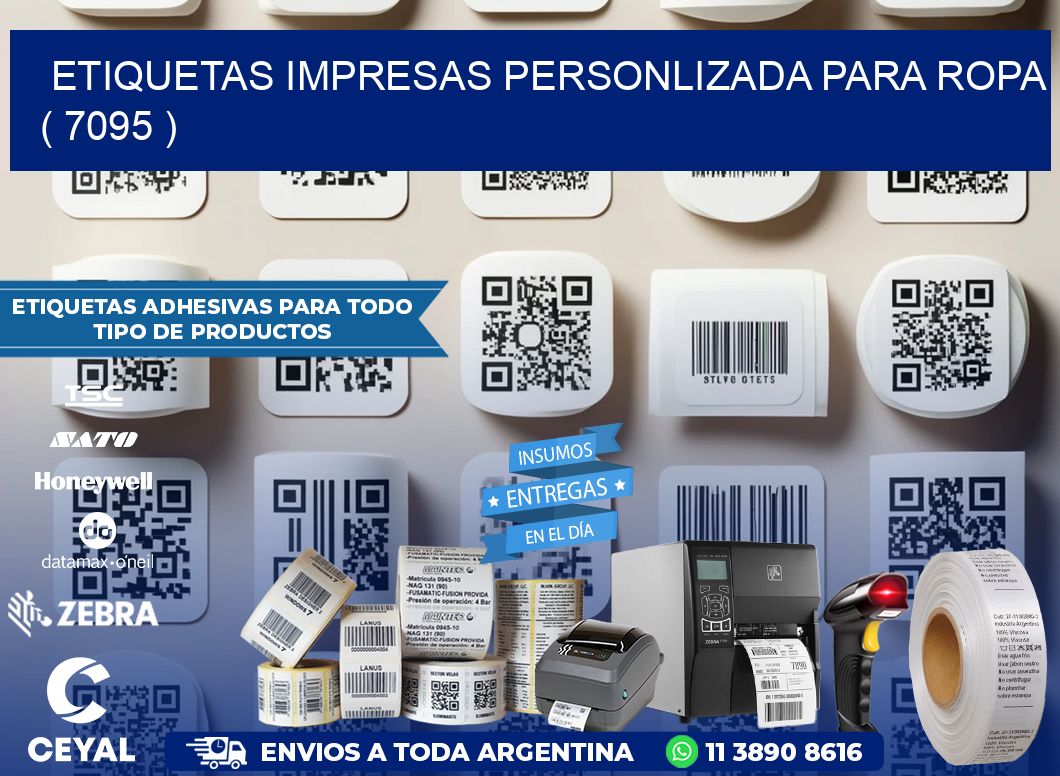 ETIQUETAS IMPRESAS PERSONLIZADA PARA ROPA ( 7095 )