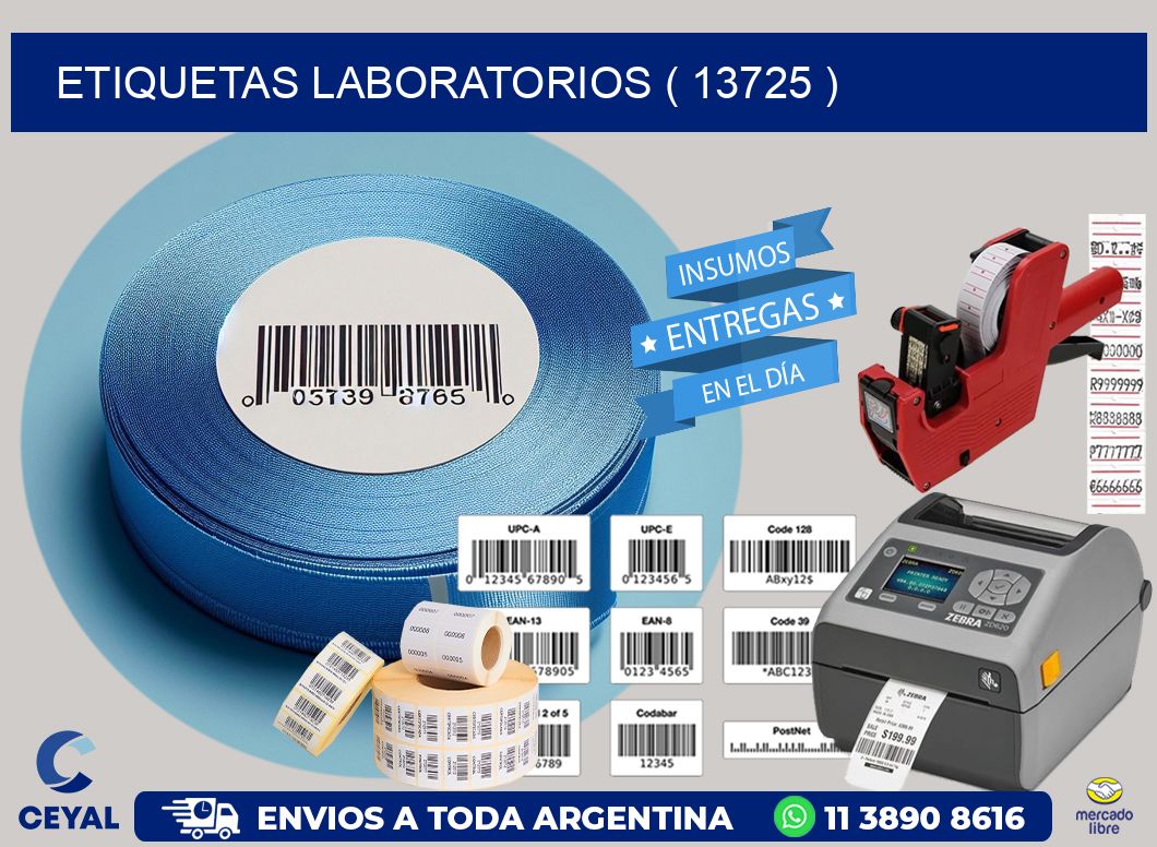 ETIQUETAS LABORATORIOS ( 13725 )