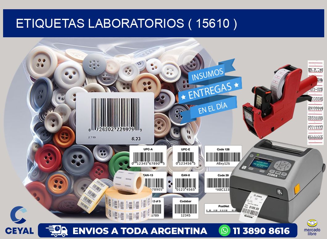 ETIQUETAS LABORATORIOS ( 15610 )