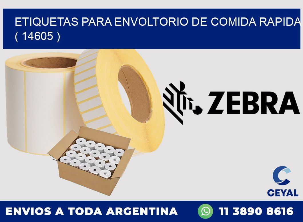 ETIQUETAS PARA ENVOLTORIO DE COMIDA RAPIDA  ( 14605 )