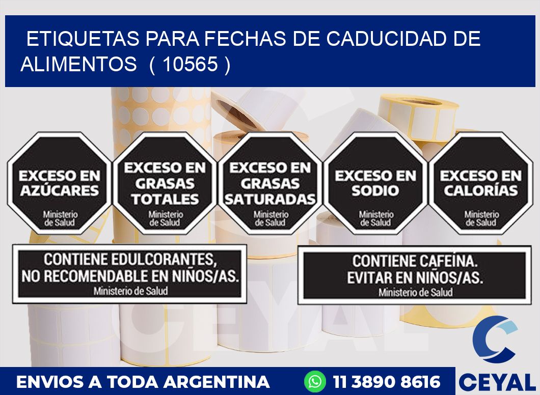 ETIQUETAS PARA FECHAS DE CADUCIDAD DE ALIMENTOS  ( 10565 )
