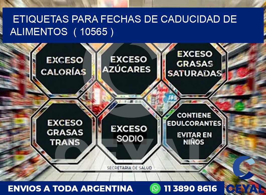 ETIQUETAS PARA FECHAS DE CADUCIDAD DE ALIMENTOS  ( 10565 )