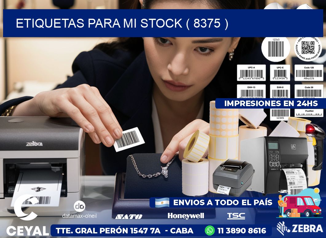 ETIQUETAS PARA MI STOCK ( 8375 )
