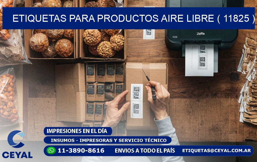 ETIQUETAS PARA PRODUCTOS AIRE LIBRE ( 11825 )