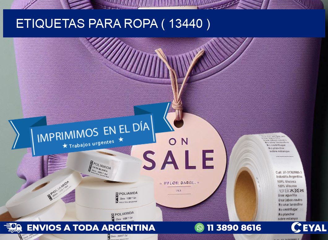 ETIQUETAS PARA ROPA ( 13440 )