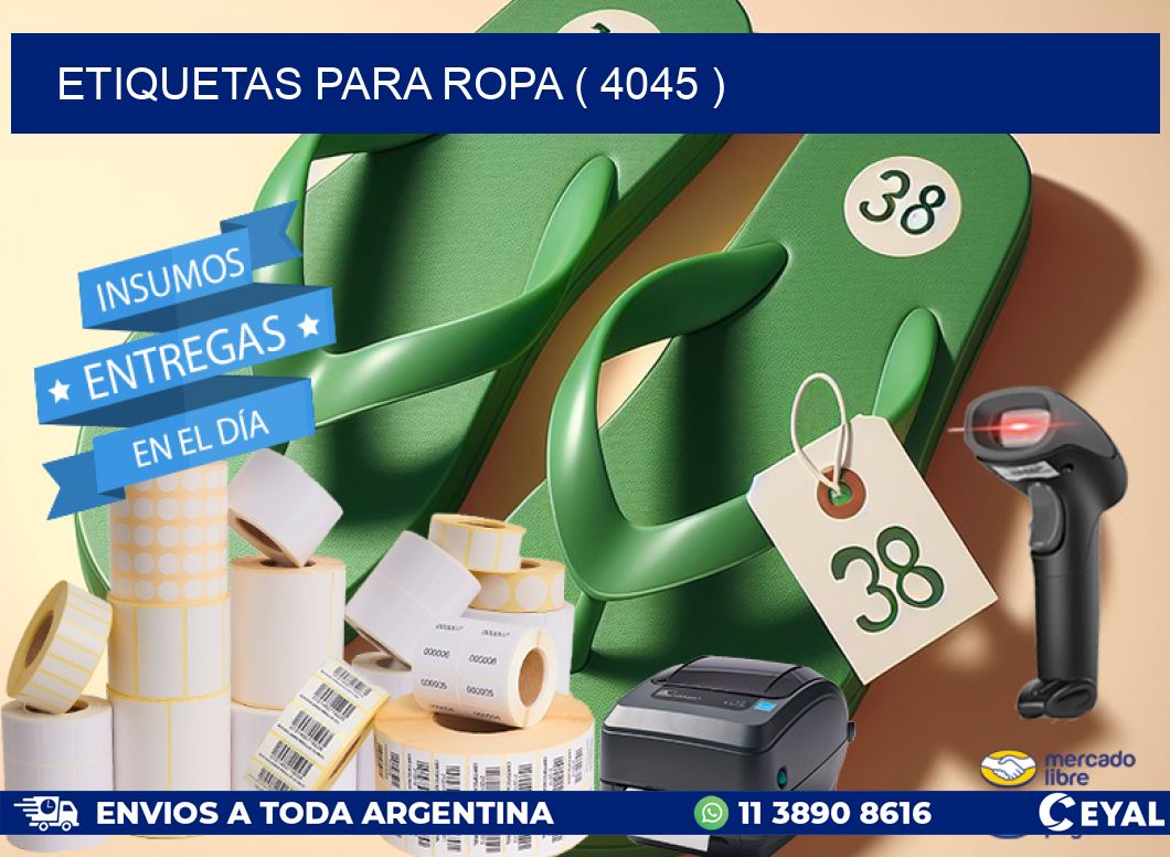 ETIQUETAS PARA ROPA ( 4045 )