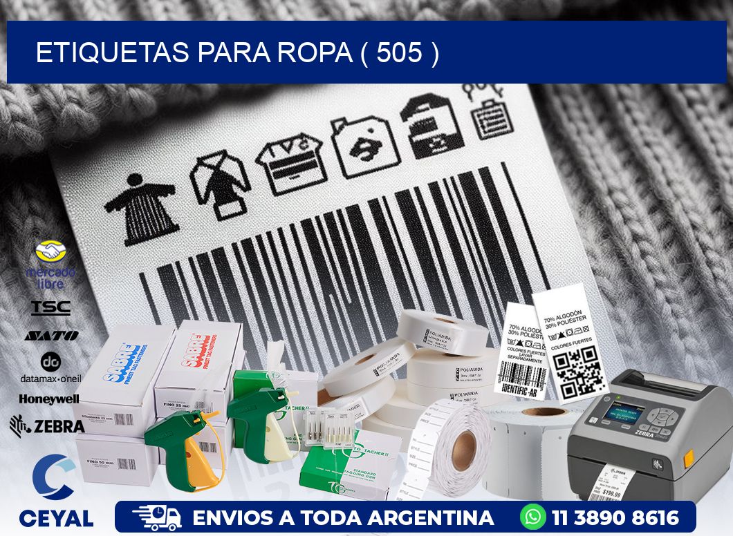 ETIQUETAS PARA ROPA ( 505 )
