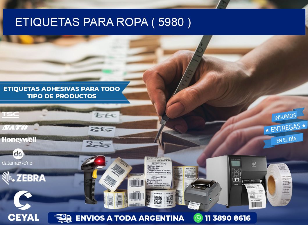 ETIQUETAS PARA ROPA ( 5980 )