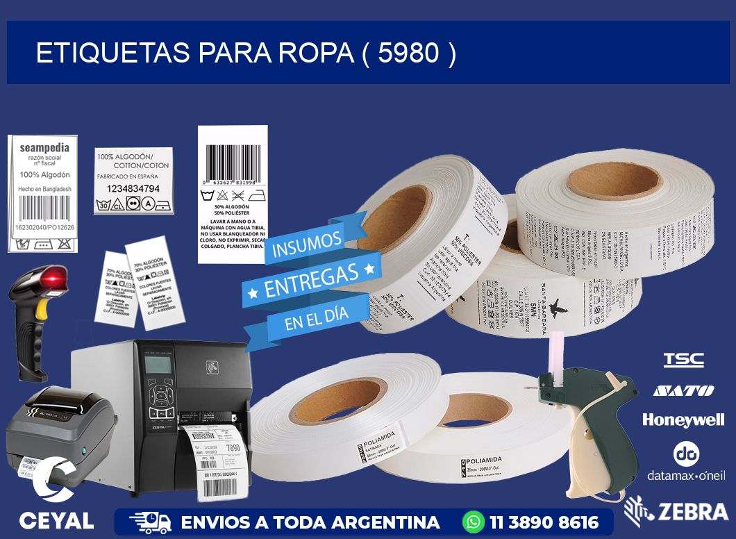 ETIQUETAS PARA ROPA ( 5980 )