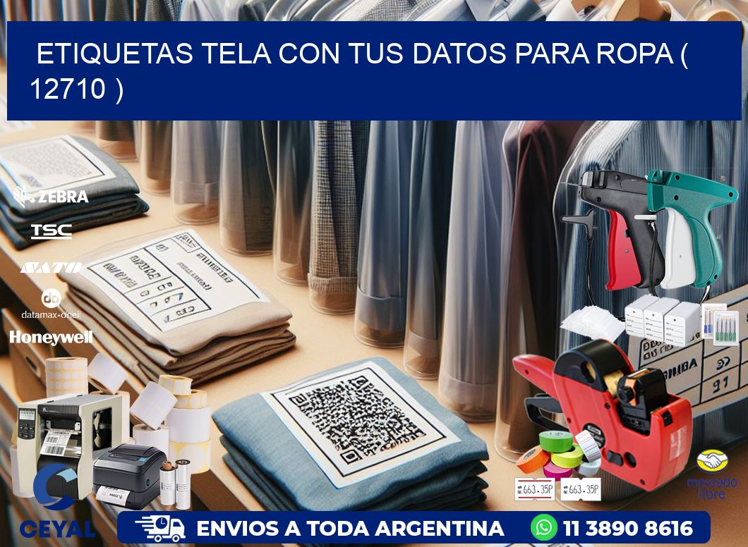 ETIQUETAS TELA CON TUS DATOS PARA ROPA ( 12710 )