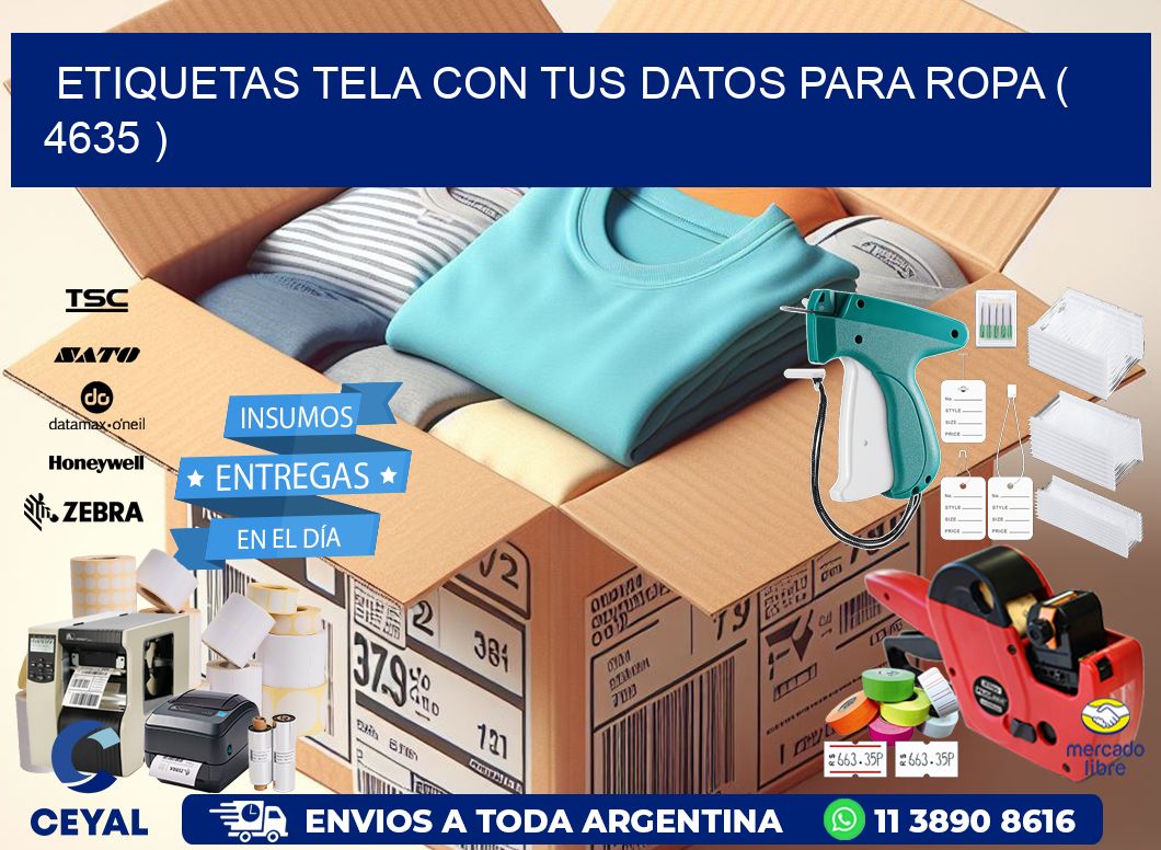 ETIQUETAS TELA CON TUS DATOS PARA ROPA ( 4635 )