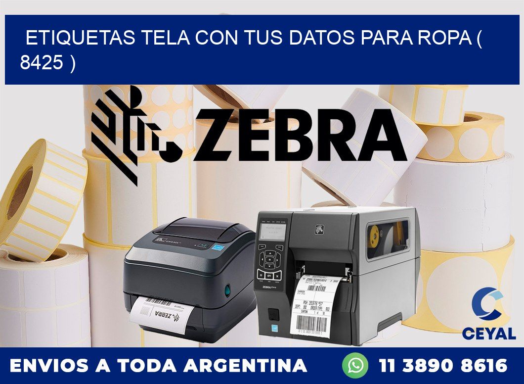 ETIQUETAS TELA CON TUS DATOS PARA ROPA ( 8425 )