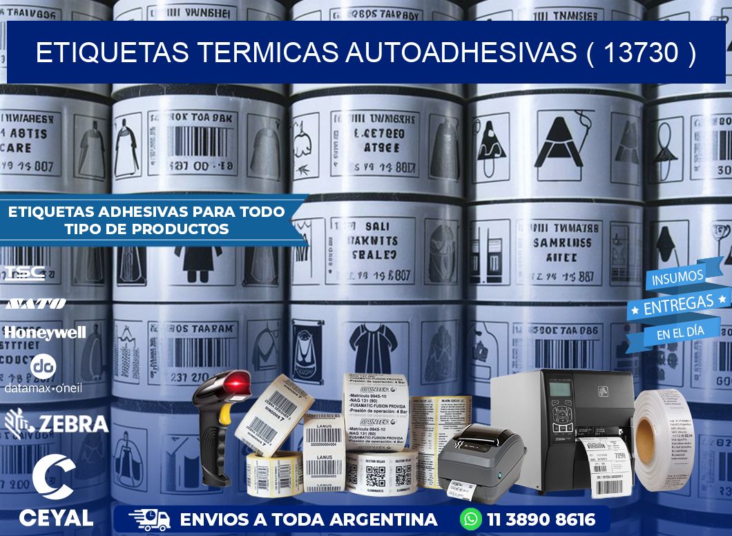 ETIQUETAS TERMICAS AUTOADHESIVAS ( 13730 )