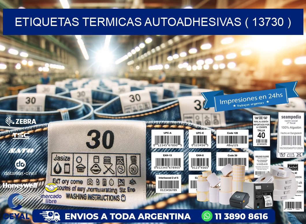 ETIQUETAS TERMICAS AUTOADHESIVAS ( 13730 )