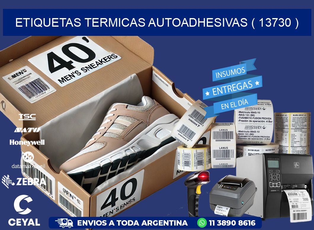 ETIQUETAS TERMICAS AUTOADHESIVAS ( 13730 )