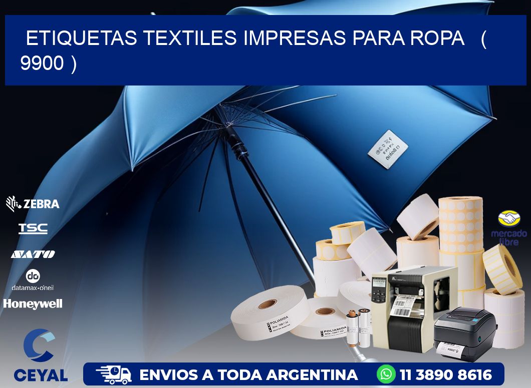 ETIQUETAS TEXTILES IMPRESAS PARA ROPA   ( 9900 )