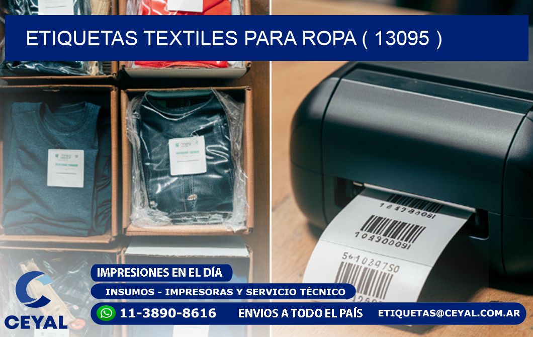 ETIQUETAS TEXTILES PARA ROPA ( 13095 )