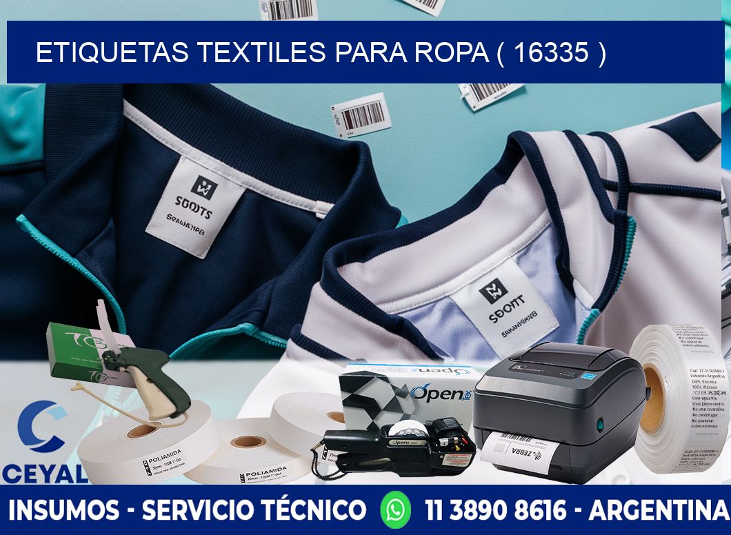 ETIQUETAS TEXTILES PARA ROPA ( 16335 )