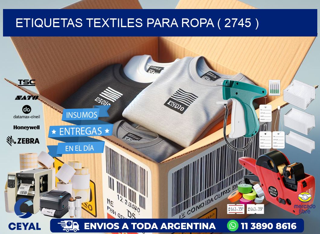 ETIQUETAS TEXTILES PARA ROPA ( 2745 )
