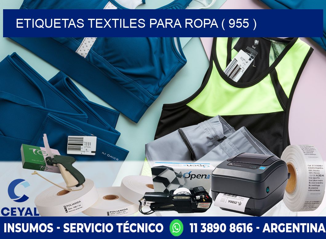 ETIQUETAS TEXTILES PARA ROPA ( 955 )